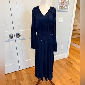 Joie Dark Blue Long Sleeve Dress